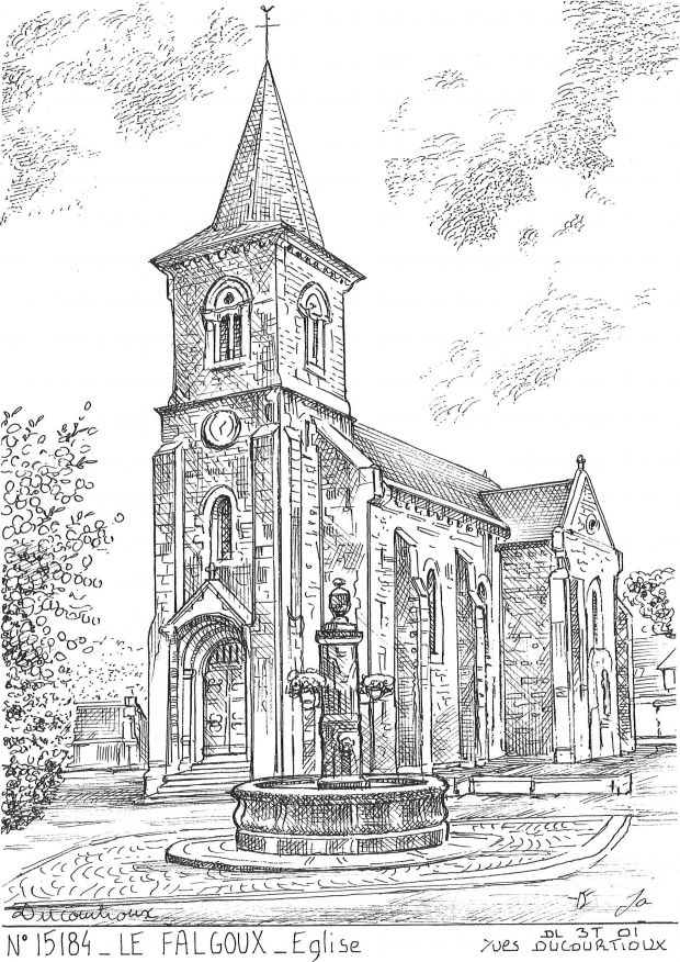 N 15184 - LE FALGOUX - église